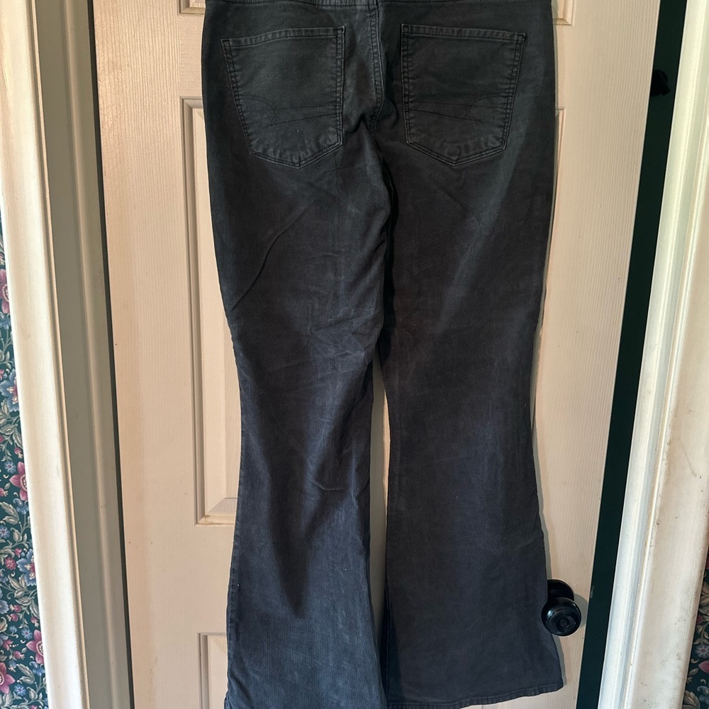American Eagle Gray Flared Pants - image 2